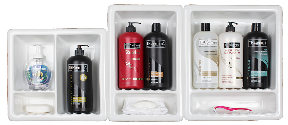 Shower Shelf Shampoo Niche Recessed, Ceramic Tile Shower Shelves
